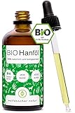 Wolfsbacher Bio Hanföl für Hunde und Katzen 100ml I Mit Omega 3 & 6,...