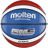 Molten BGMX5-C Top Training Basketball, Blau/Rot/Weiß, Größe 5