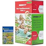 ONBEST Qualitäts Rasensamen RSM 2.3 für die ganze Familie – 1kg Sport...