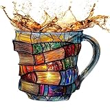 Fogukier Buchbecher, Saftbecher mit Griff, kreativer Becher für die...