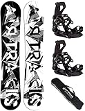 Airtracks Herren Snowboard Set Freeride Freestyle - BWF Camber Snowboard...