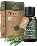 Heldengrün® BIO Thymianöl [100% NATURREIN] Zertifiziertes Lebensmittel...