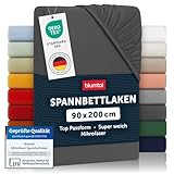 Blumtal® Spannbettlaken 90x200cm - Microfaser - Oekotext zertifizierte...
