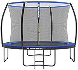 SONGMICS Trampolin Ø 305 cm, Gartentrampolin für Kinder mit...