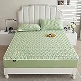 Atmungsaktiver und geräuschloser Matratzenbezug in Queen-Size-Größe,...