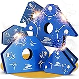 Adlerfokus 6x Schweißmagnet Set [KRAFTVOLL] Schweißwinkel Set mit 11,3 KG...