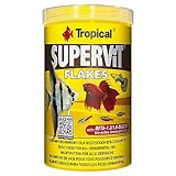 Tropical Supervit Premium Hauptfutter, Flockenfutter für alle Zierfische,...