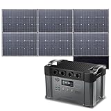 ALLPOWERS S2000 Pro 2400W Powerstation mit 600W Solarpanel, 1451Wh AKKU...