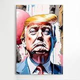 Präsident Donald Trump, Graffiti, Wandkunst - Wandbild, Leinwandbilder mit...