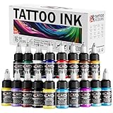 CNC Tattoo Farbe Set - Kit 16 Basic Colours 1oz (15 ml) 16 einheit -...