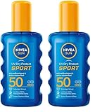 NIVEA SUN UV Dry Protect Sport Sonnenspray LSF 50 (200 ml), 100%...