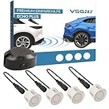 VSG24 Premium Einparkhilfe hinten zum nachrüsten am Auto, PDC Parksensoren...