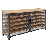 Riess Ambiente Design Weinboard Bodega - 130cm - Natur braun schwarz -...