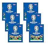 6er Topps Official EURO 2024 Sticker Collection - Full Box (6 Päckchen). 6...