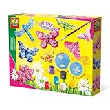 SES Creative | Gipsmodellierset Glitzerschmetterlinge | Große Form + Farbe...