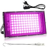 100W LED UV Schwarzlicht LED Strahler, Led Schwarzlichtlampe IP66...