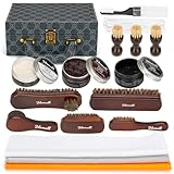 Jdomall Schuhputzset 16tlg, Premium Deluxe Schuhcreme Kit - 2,65 Unzen,...