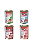 RINTI Kennerfleisch | Hunde Nassfutter | 8x400g | Mixpaket 2x Ente, 2x...