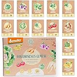 BIO Historisches Gemüse Samen Set - 12 Sorten Demeter Gemüse Saatgut |...