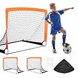 OYE 2er Fußballtor Kinder Set, 122 * 92 * 92CM Fußball Tore inkl....