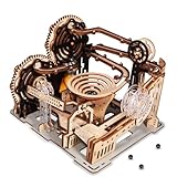3D Holz Puzzle Erwachsene Murmelbahn Bausatz Motorisierter Aufzug...