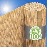 UrFence Deine Oase: 100x300 Balkon Sichtschutz Garten Schilfrohrmatte -...