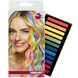 B&T Haarkreide Set Vibrant 12 Farben - einfach anzuwenden - auswaschbar -...