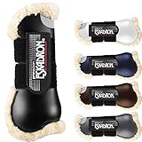 Eskadron 2er Set Gamaschen Flexisoft Faux Fur für vorne, Warmblut in Grey