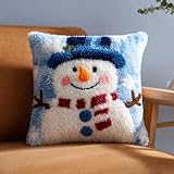 Taxpy Knüpfkissen-Set, Cartoon-Schneemann knüpfkissen knüpfset,...