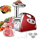 SINZUX Elektrischer Fleischwolf und Wurstmacher, 2800 W Fleischwolf und...