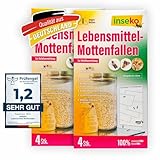 inseko 8 x Lebensmittelmotten Falle I insektizidfrei und geruchlos I Made...