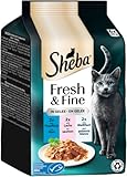 SHEBA® Portionsbeutel Multipack Fresh & Fine in Gelee mit Thunfisch und...