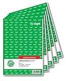 SIGEL SD011 Lieferscheine A5, 2x40 Blatt, selbstdurchschreibend, 5er Pack,...