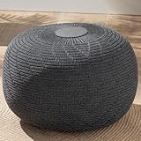 ENGLISH HOME Pouf Hocker, Rund Sitzpouf, Sitzhocker, Sitzpuff, Fußhocker,...