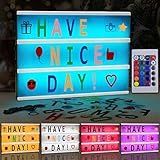 Amzeeniu A4 Light Box, LED-Lichtbox, personalisierbar, buntes Licht,...