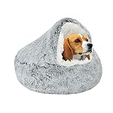 Beruhigendes Hundebett, Flauschiges Plüsch-Katzenbett, für mittelgroße...