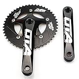 CYSKY Fahrrad Kurbelgarnitur 1fach 170mm 48 Zähne 130 BCD Singlespeed...