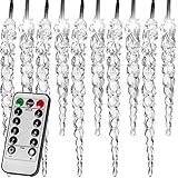 VOLTRONIC 40 LEDs Lichterkette Eiszapfen, innen und außen, IP44, Modell-...