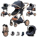 Kombikinderwagen 3 in 1 Reisesysteme Standardkinderwagen Kinderwagen Buggy...