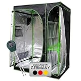 Mucola Growzelt 120x120x200 cm Set mit 3-in-1 Messgerät Zuchtzelt für...