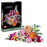 LEGO Botanicals Schöner Rosafarbener Blumenstrauß - Blumendeko - Bauset...