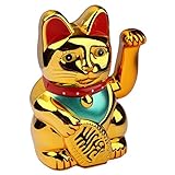 Schramm® Winkekatze Gold Meneki Neko Winke Katze Chinesische Glücks Katze...