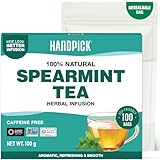 HANDPICK Krauseminze Tee | 100 Umweltfreundliche Runde Teebeutel |...