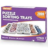 Nariolar 21,0 x 29,2 cm Stapelbare Puzzle Sortierschalen, 6 Weiße Puzzle...