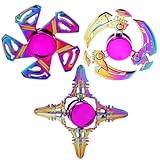 ZOKJSW Cool Metal Finger Hand Spinners Set,3PCS Toy Pack for Kids Adults,...