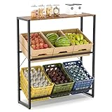 Suhu Getränkekistenregal 6 Kisten Getränkeregal mit Ablage Regal...