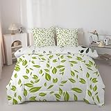 dyausi Bettdecke 200x220 Blattpflanze Natur Botanisch Ganzjahresdecke -...