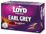 LOYD® Earl Grey Tee - 1 Box - 80 Teebeutel - 120g - Schwarztee Schwarzer...