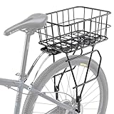 Fahrrad Gepäckträger mit Hinten Abnehmbarer Fahrradkorb und Reflektor...