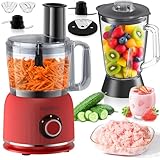 Küchenmaschine und Mixer Kombination 1500W, 2,5L Zerkleinerer für...